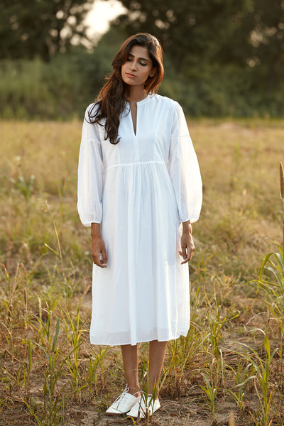 The perfect summer dress in white by Feroza Designs in 100% cotton