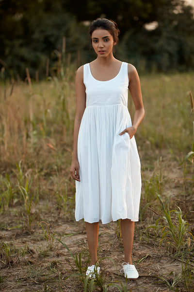 Bahar Dress - White